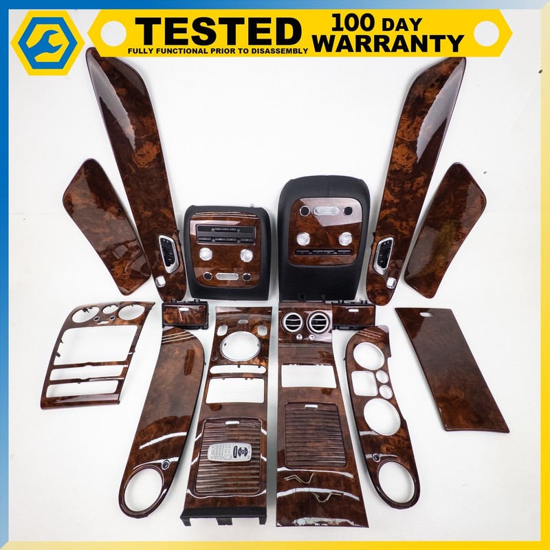 04-13 BENTLEY CONTINENTAL GT WOOD TRIMS COVER MOLDINGS PANELS COMPLETE SET OEM