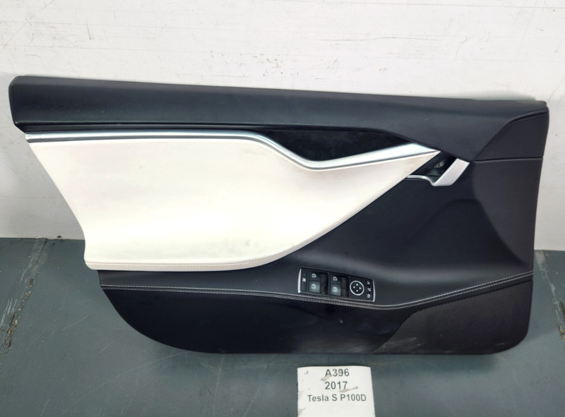 ✅ 12-20 OEM Tesla Model S Front Left Driver Interior Door Trim Panel Leather *