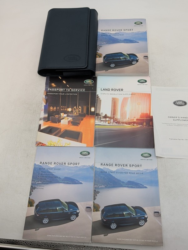 2016 Range Rover Land Rover Sport Owners Manual SET Original V6 V8 HSE SE SVR