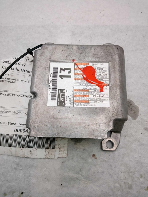 Used Air Bag Module fits: 2021 Toyota Camry Air Bag under console 2.5L A25AFKS e