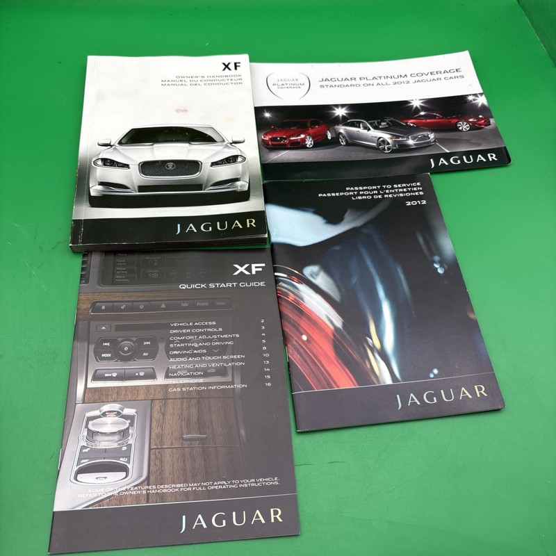 2012 JAGUAR XF OWNERS MANUAL Quick Start Guide, Service, With Free Shipping
