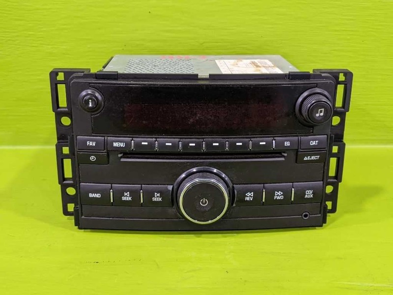 09 10 G6 FACTORY RADIO AM FM CD (OPT US8) OEM 3832-3