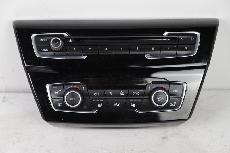 2016-2021 BMW X1 F48 DASH HVAC AC HEATER CLIMATE CONTROL SWITCH & CD PLAYER OEM