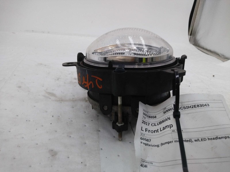 2017 MINI CLUBMAN Left Fog Light Assembly Grey OEM 74053 112K Miles