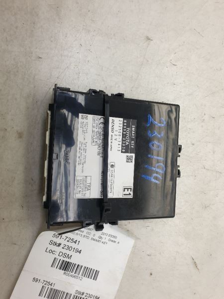 2013 LEXUS ES350 3.5L FWD AT CHASSIS ECM SMART KEY SYSTEM CONTROL MODULE