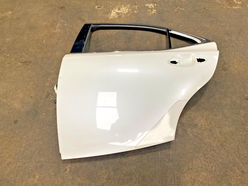 14-16 LEXUS IS250 IS350 REAR LEFT EXTERIOR DOOR SHELL WHITE OEM A0.45