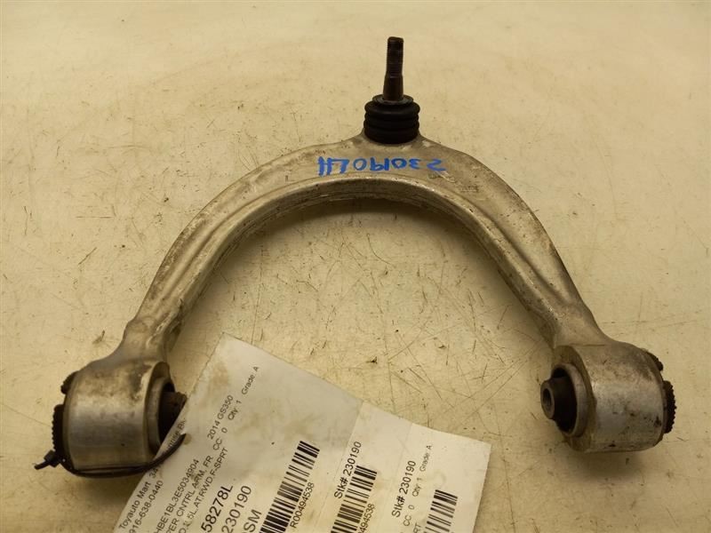 13-19 LEXUS GS350 3.5L RWD AT DRIVER SIDE FRONT UPPER CONTROL ARM ASSEMBLY