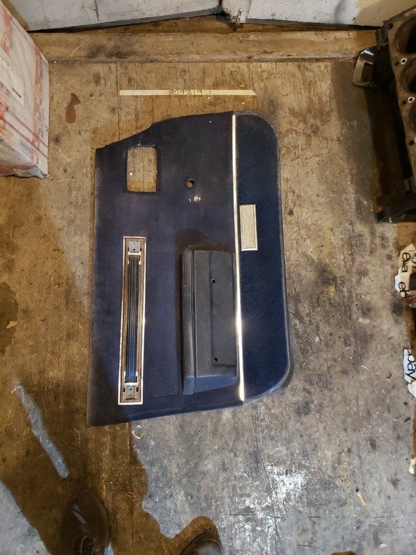 1985 Plymouth Caravelle Driver LH Door Panel Blue