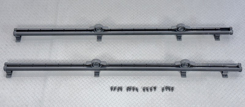 ✅ 19-26 RAM 1500 5th Gen. OEM TRUCK BED UTILITY CARGO RAIL SET L&R for 5' 7" BOX