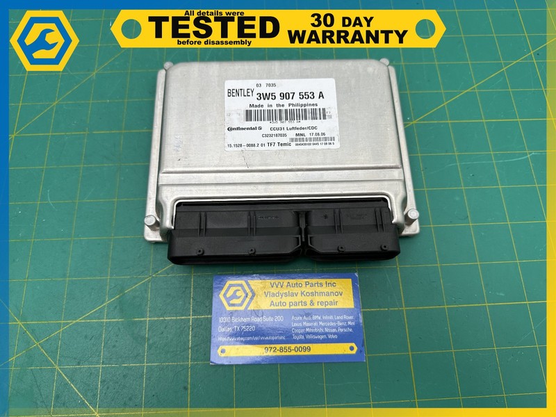 06-12 BENTLEY Flying Spur AIR SUSPENSION CONTROL MODULE OEM 4W0 907 553 OEM