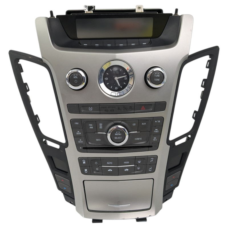 2008-2011 Cadillac CTS Center Dash Radio CD AC Climate Control Trim 20822590 OEM