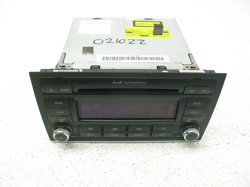 04-09 AUDI B7 A4 SEDAN SYMPHONY STEREO RADIO CD HEAD UNIT SATELLITE OEM 021022