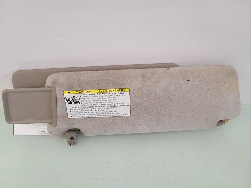 Passenger Sun Visor With Illumination Limited Primary Fits 06 TUNDRA 589674