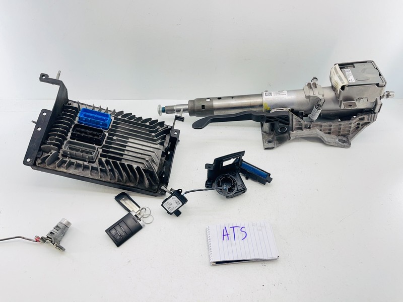 13-18 Cadillac ATS STEERING COLUMN ASSEMBLY WITH IMOBILIZER KEY 22993006 OEM