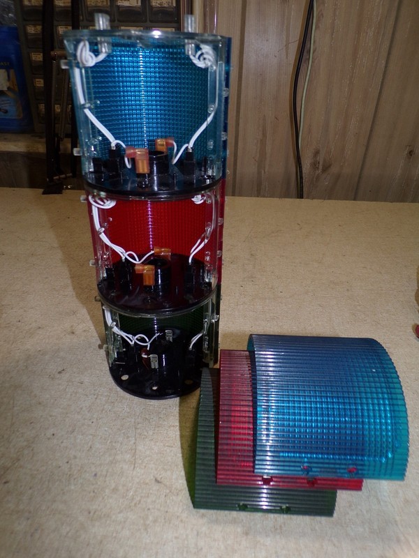 Stackable Flashing Becon Light LSL-120/4N43 Red Blue Green *FREE SHIPPING*