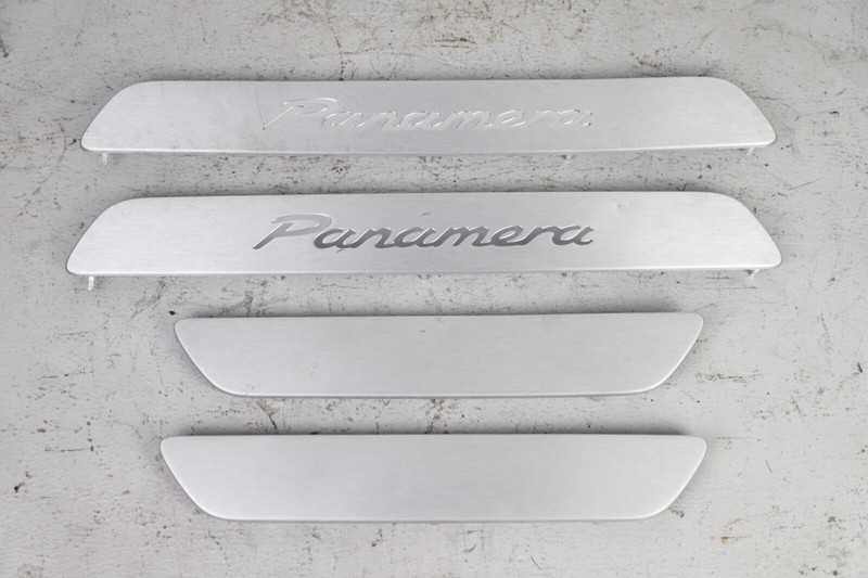 Porsche Panamera Door Sill Trim Set Front Left Right & Rear Scuff Plate