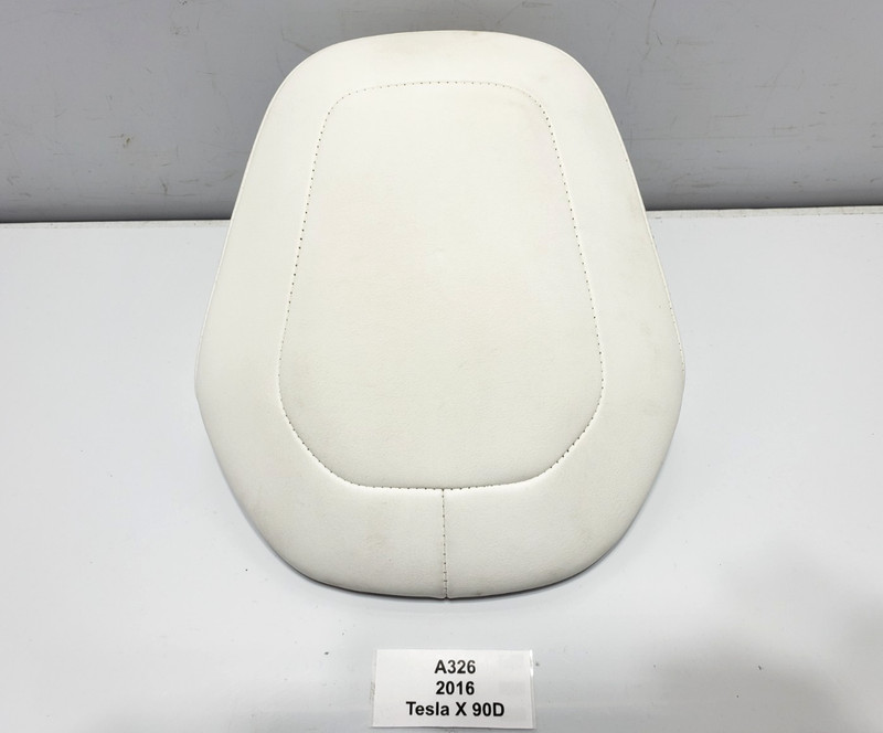 ✅ 16-20 OEM Tesla Model X Front Left Driver Side Headrest White Leather*