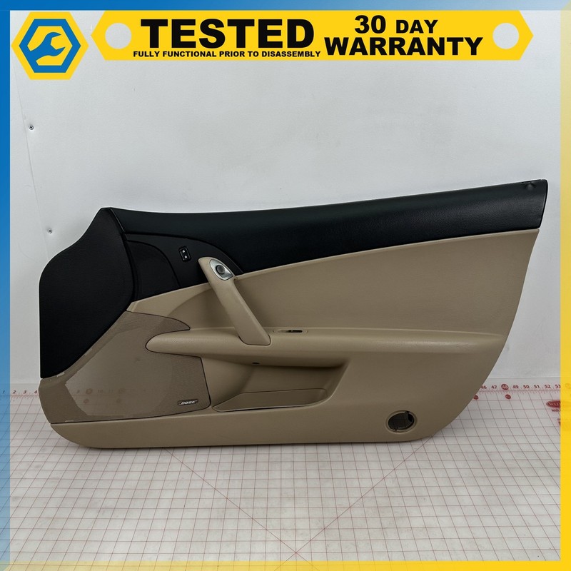 05-08 Corvette C6 FRONT RIGHT PASSENGER SIDE INTERIOR DOOR PANEL TRIM Beige OEM