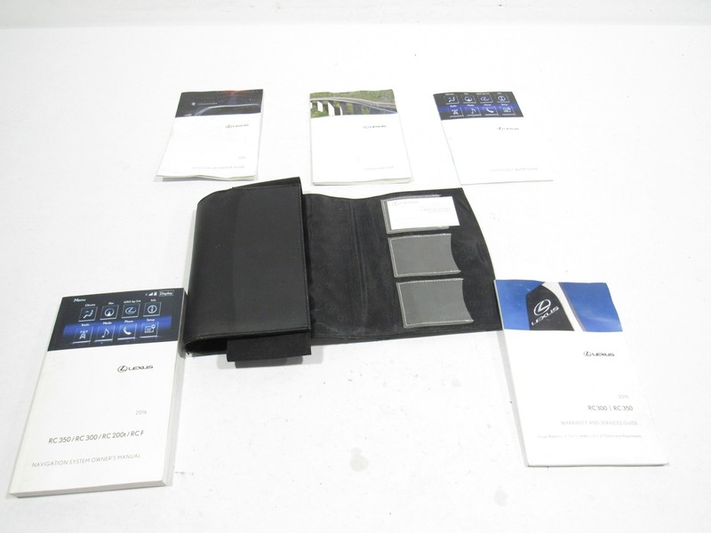 15-19 Lexus RC300 2016 AWD 3.5L Owner Manual Navigation Book Guide Case Set |:Y