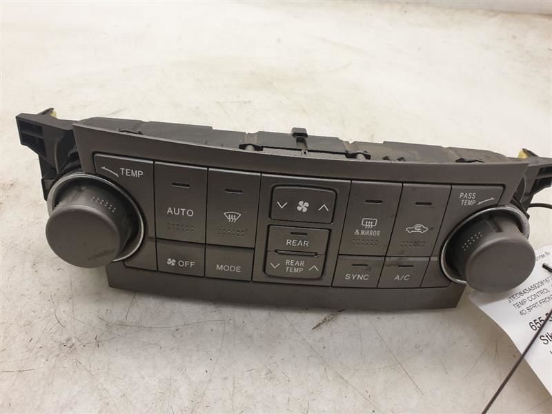 08-10 TOYOTA HIGHLANDER SPORT TEMPERATURE CONTROL UNIT ASSEMBLY