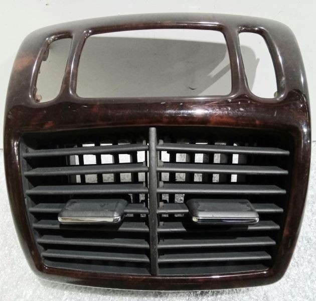 2000-2006 Mercedes S600 S500 S430 Rear Center Console A/C Air Vent Trim Wood