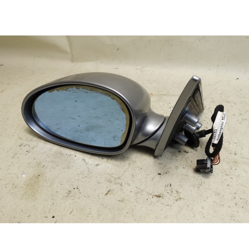 Damaged 01-06 BMW E46 M3 Factory Left Exterior Side Mirror Silver Grey OEM