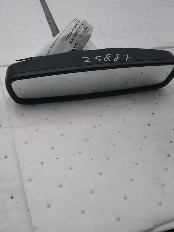 2018 Ford Explorer OEM White Interior Rear View Mirror, 56K Miles, Used