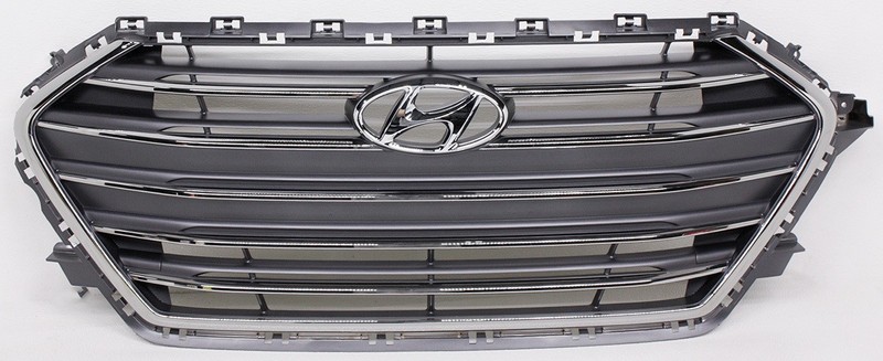 OEM Grille For 2018 Hyundai Elantra Sedan (Korea built) Chrome 86350-F2100