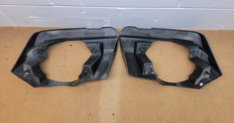 2010 - 2015 2016 Cadillac SRX Rear Bumper Heat Shield Brackets Cover Set OEM