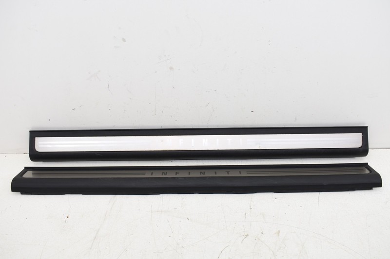 2003 INFINITI G35 COUPE LEFT RIGHT DOOR SILL SCUFF TRIM SET PAIR OEM KW66