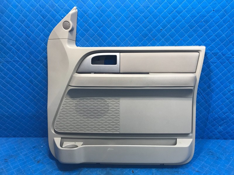 07-14 Expedition Front Right RH Passenger Interior Door Trim Panel OEM Beige