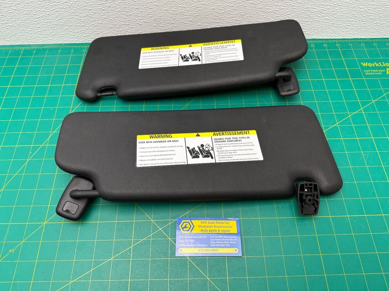 16-22 BMW X1 F48 FRONT LEFT RIGHT SUN VISOR SET OEM