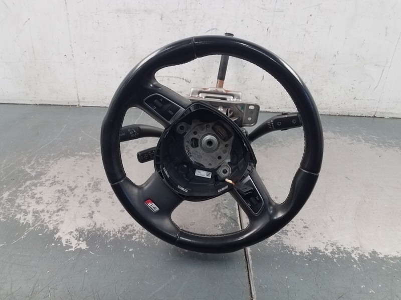 2012 Audi S4 Quattro B8 Leather Steering Wheel / Column #1717 A8