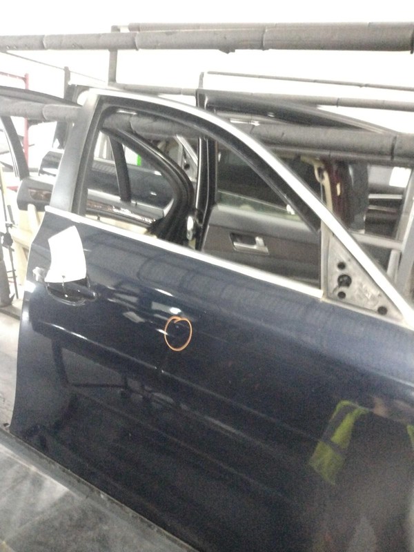 2008 BMW 528i Right Front Door Blue Minor Dent OEM 331456 101k Miles