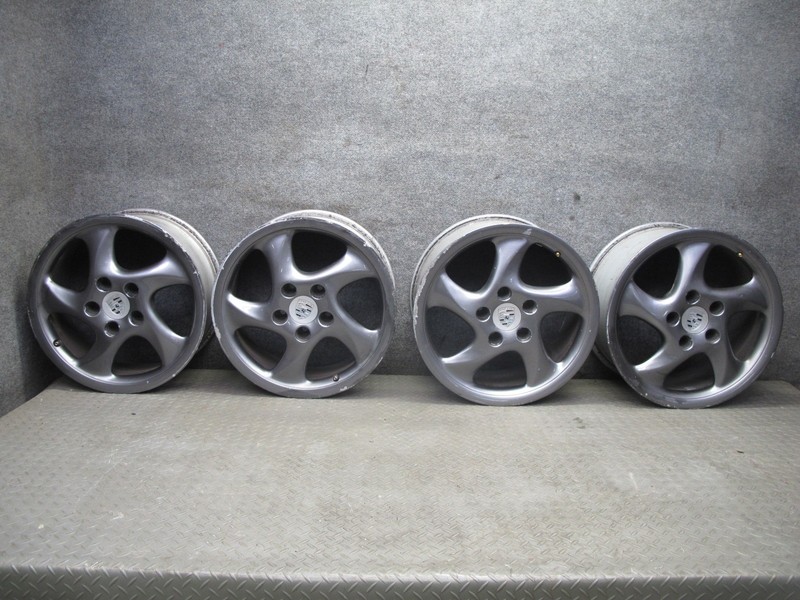 1999-2004 PORSCHE 911 996 ALLOY R18" WHEEL RIM 18x8J 18x9J ET52 SET OF 4