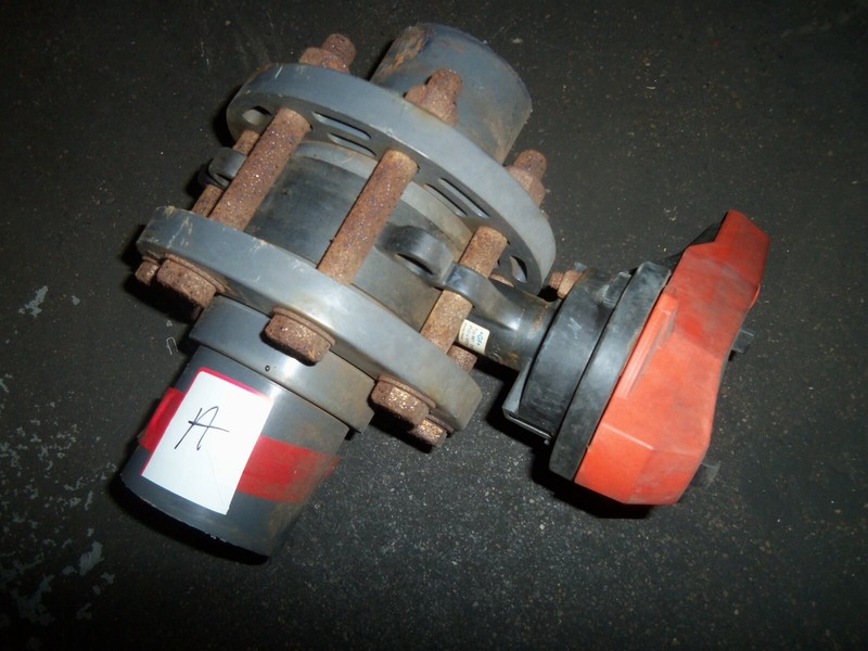 Georg Fischer +GF+ Type 567 Butterfly Valve Assy DN-80 PVC-U EDPM "A"