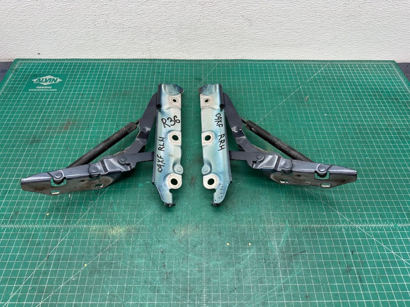 09-15 JAGUAR XF XFR X250 REAR LEFT & RIGHT TRUNK LID HINGES W/ STRUT OEM