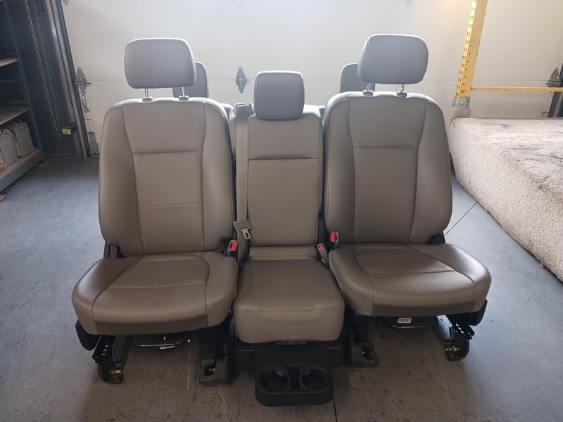 17 FORD F150 Extended Cab manual gray vinyl Seat Set OEM