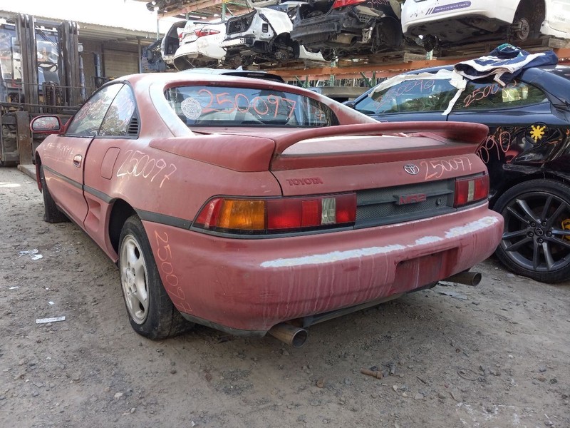 91 92 93 94 95 TOYOTA MR2 REAR BUMPER RED-3J6 SCRATCHES PAINT PEEL