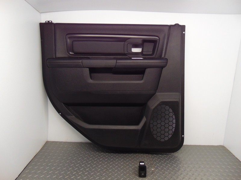 17 DODGE RAM 1500 Rebal DOOR PANEL Rear Driver Left LH BLACK CREW CAB