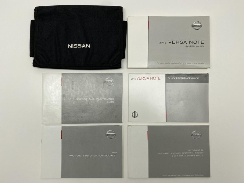 Owners Manual 2015 Nissan Versa Note 86794