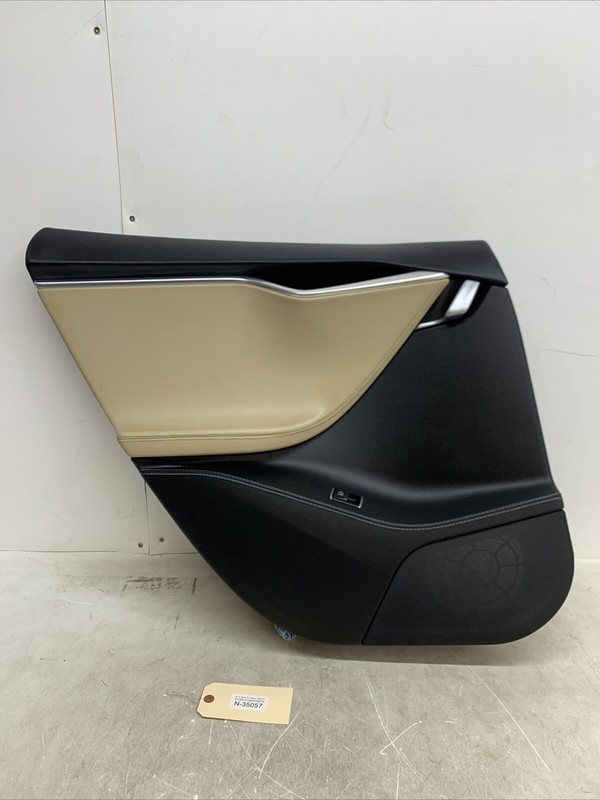 2012-2019 Tesla Model S Rear Side Door Panel Trim Left OEM 35057 C1