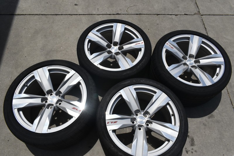 2012-2015 Camaro ZL1 20x11 Rear 20X10 Front Wheels Rims W/ Tires OEM *MINT USED*
