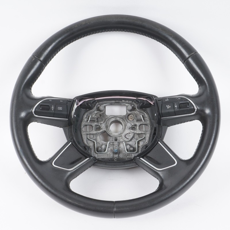 11-17 AUDI A8 A8L STEERING WHEEL W/ CONTROLS 4H0419091T OEM