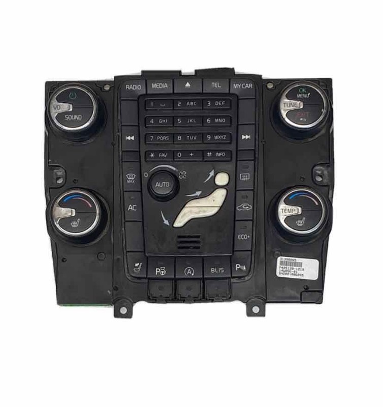 Volvo S60 radio am fm 14 18 radio control panel heated seats assy OEM 31324828