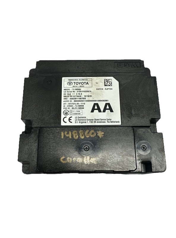 Toyota Corolla telematics control 21 to 23 communication computer OEM 8674148092