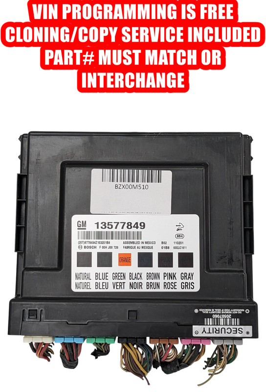 VIN PROGRAMMED PLUG&PLAY 2010-2013 Cruze Regal Terrain SRX Equinox BCM BCU OEM