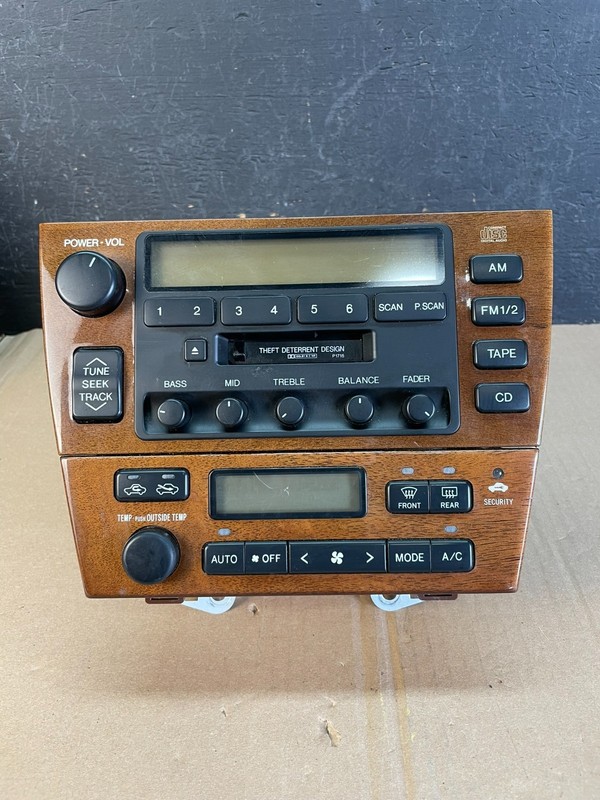 2000 2001 Lexus Es300 Radio Receiver Tape Climate Control A/C OEM AD5938 DG