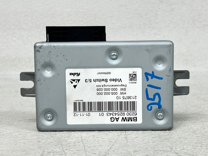 ⭐2009-2015 BMW 7-SERIES ENTERTAINMENT VIDEO SWITCH CONTROL MODULE OEM LOT2517