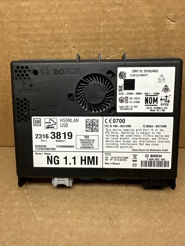 2015-2016 GM HMI Human Machine Interface Control Module 23163819